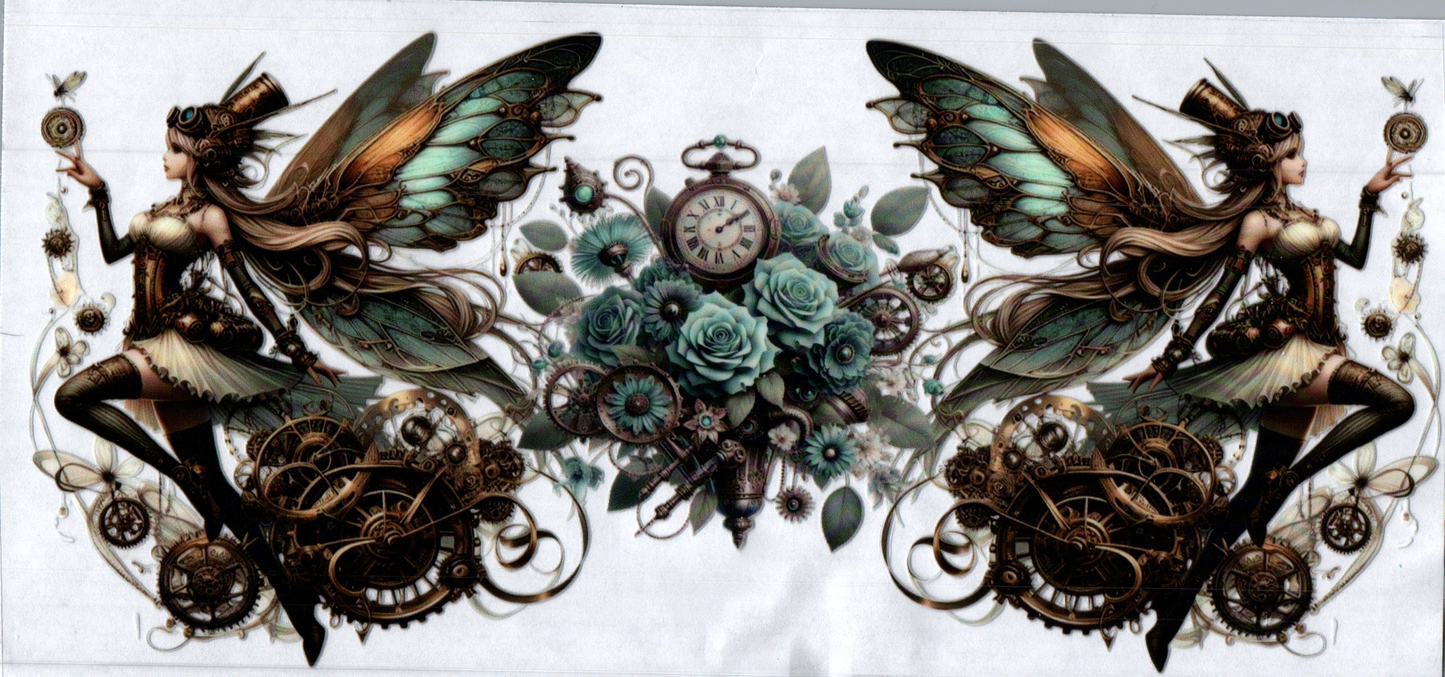 16oz Teal Fairies Steampunk 10