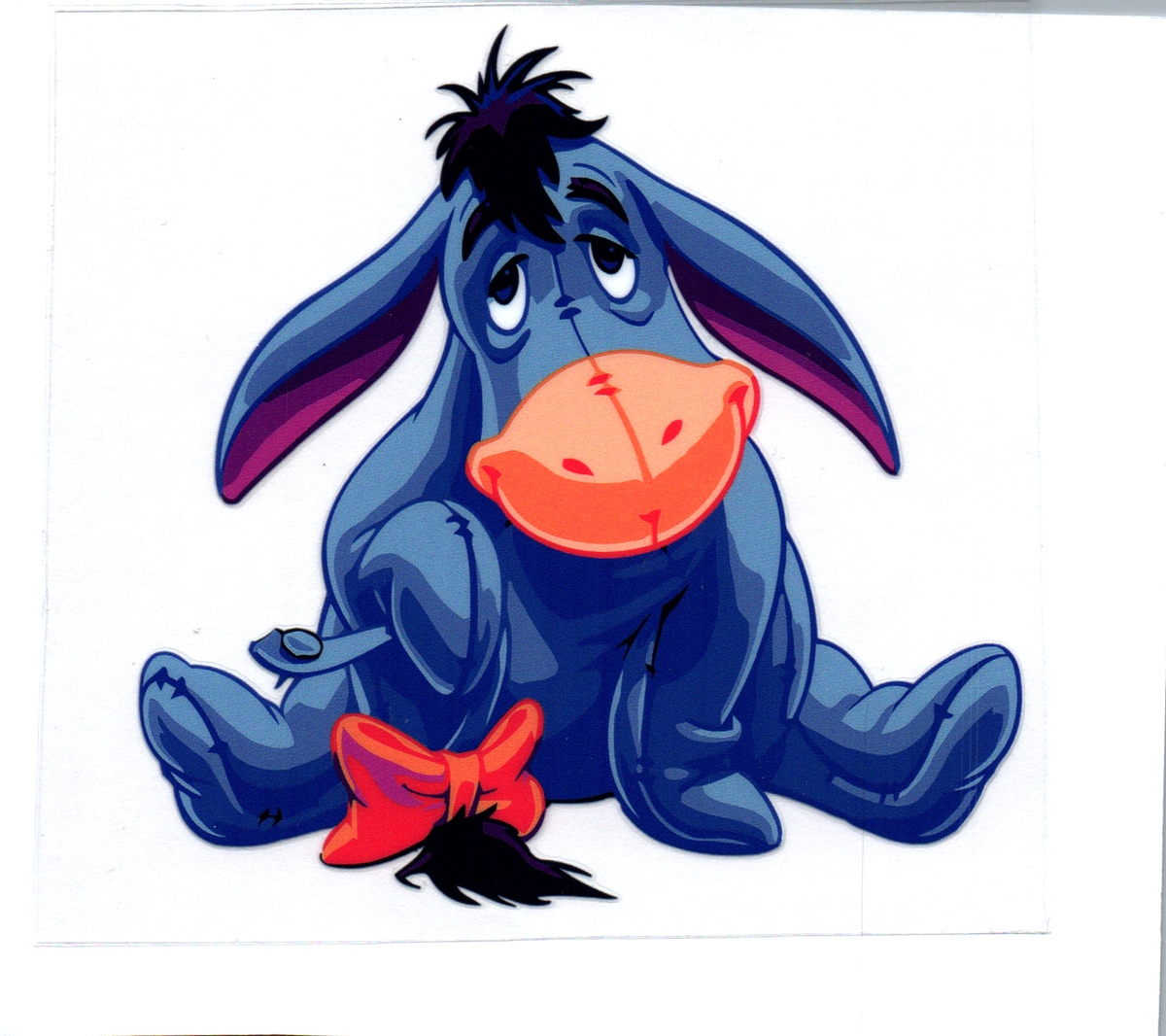 sad blue donkey DECALS 100