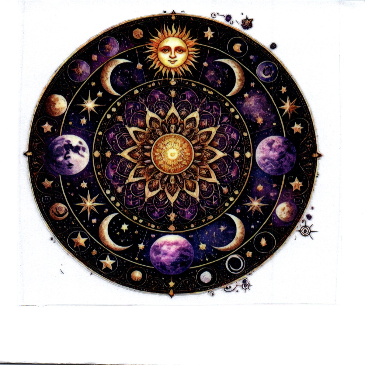 Moons Sun Planets Single Decal 100