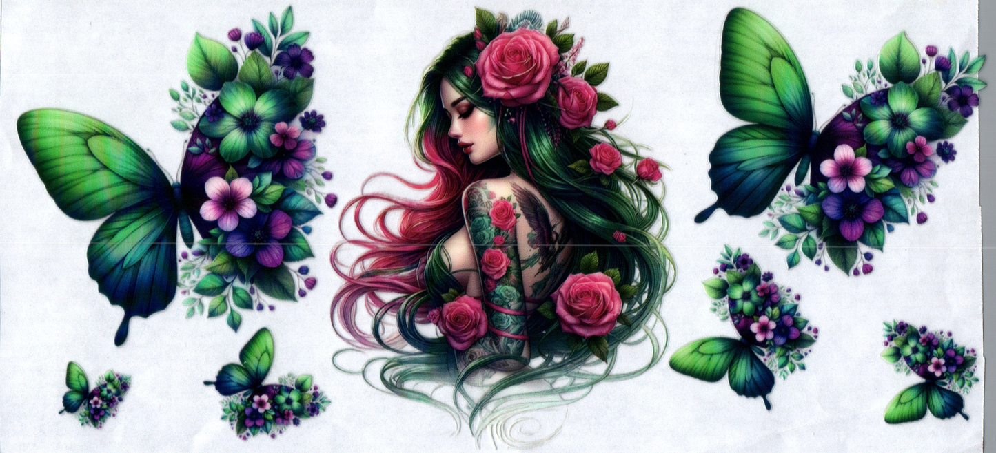 16 oz Tattoo Girl 102
