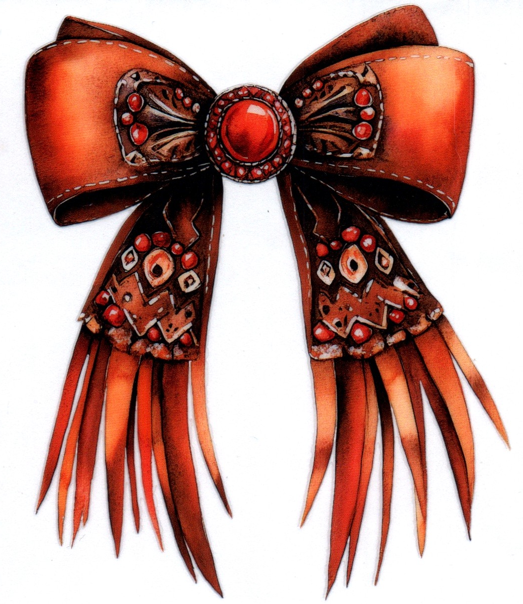 Western Bow Single Decal 10