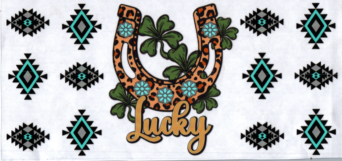 16oz lucky horseshoe diamond patterns 103