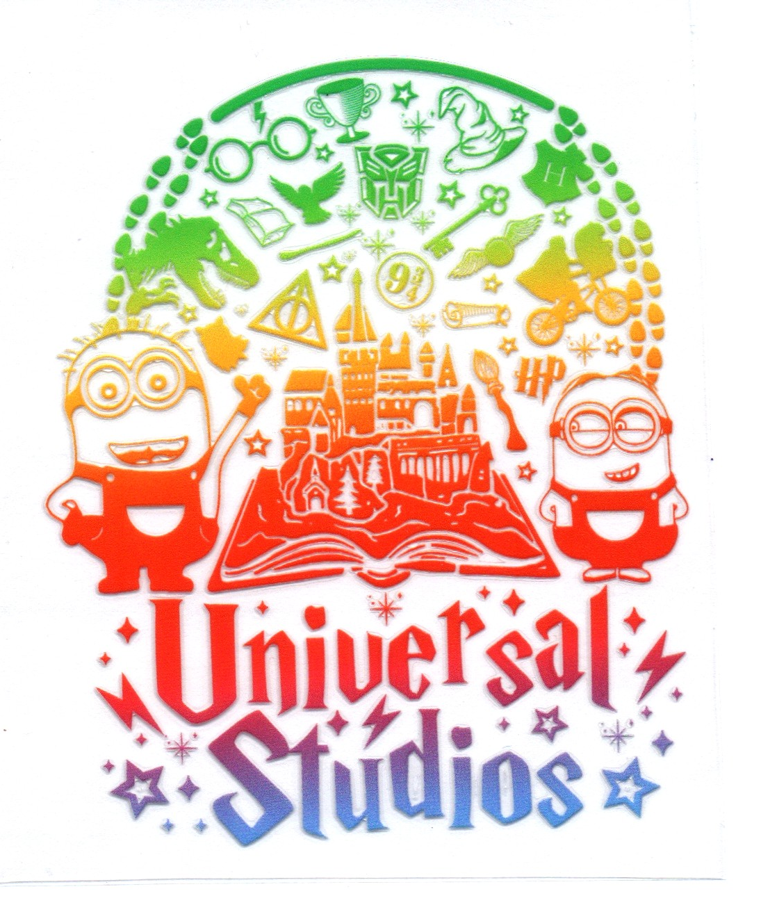 universal rainbow DECALS 105