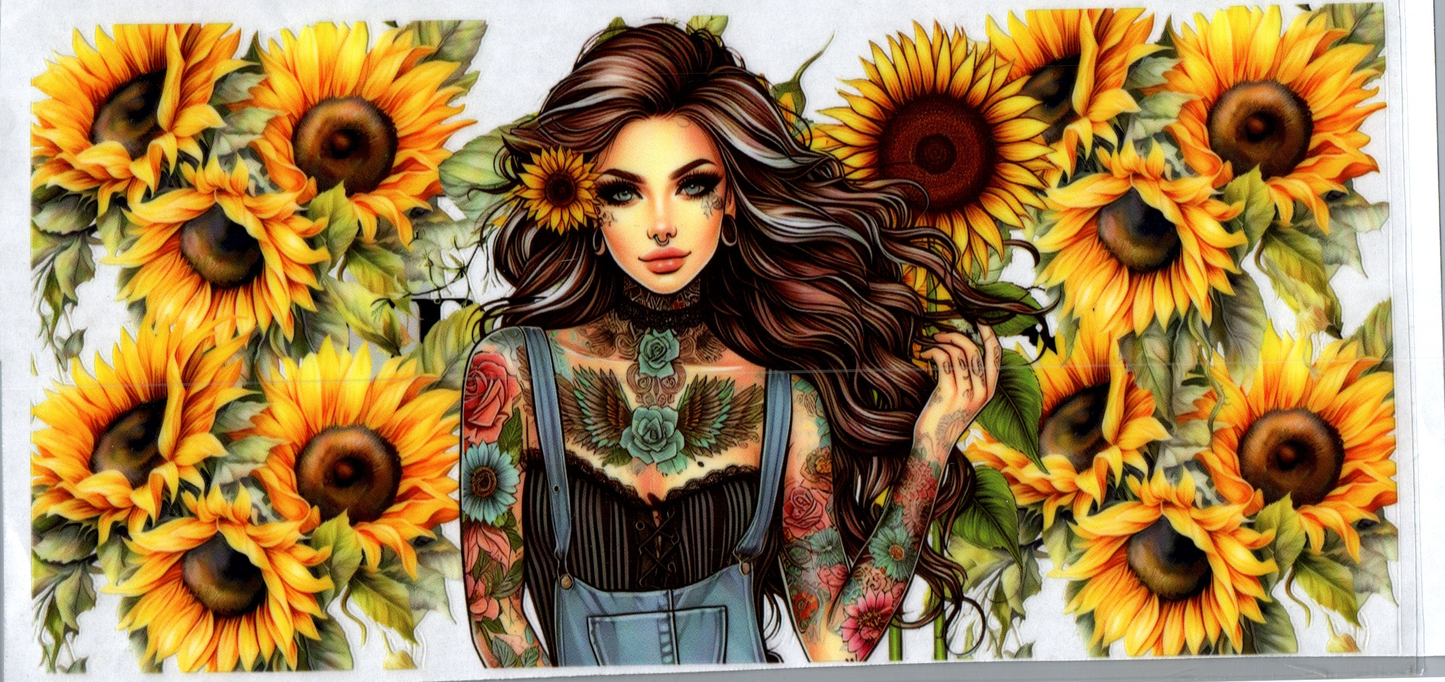 16 oz Tattoo Girl 108