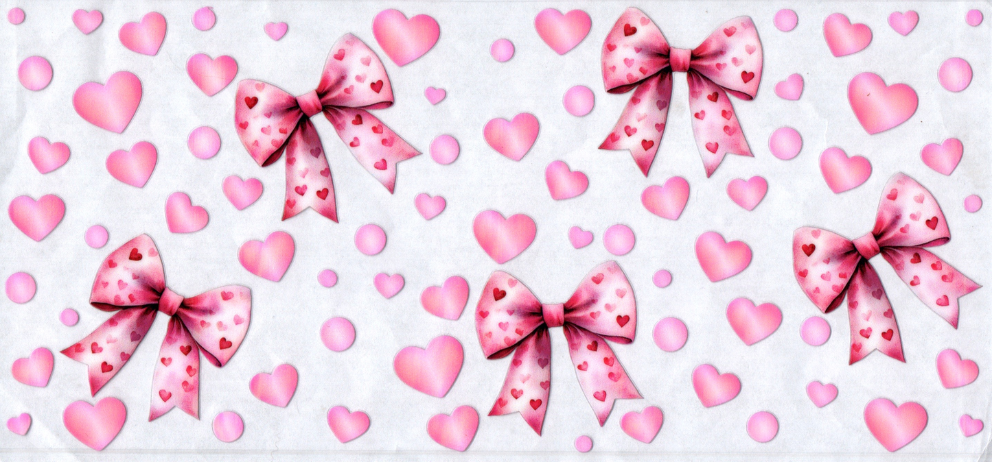 16oz Pink Hearts and Bows 11