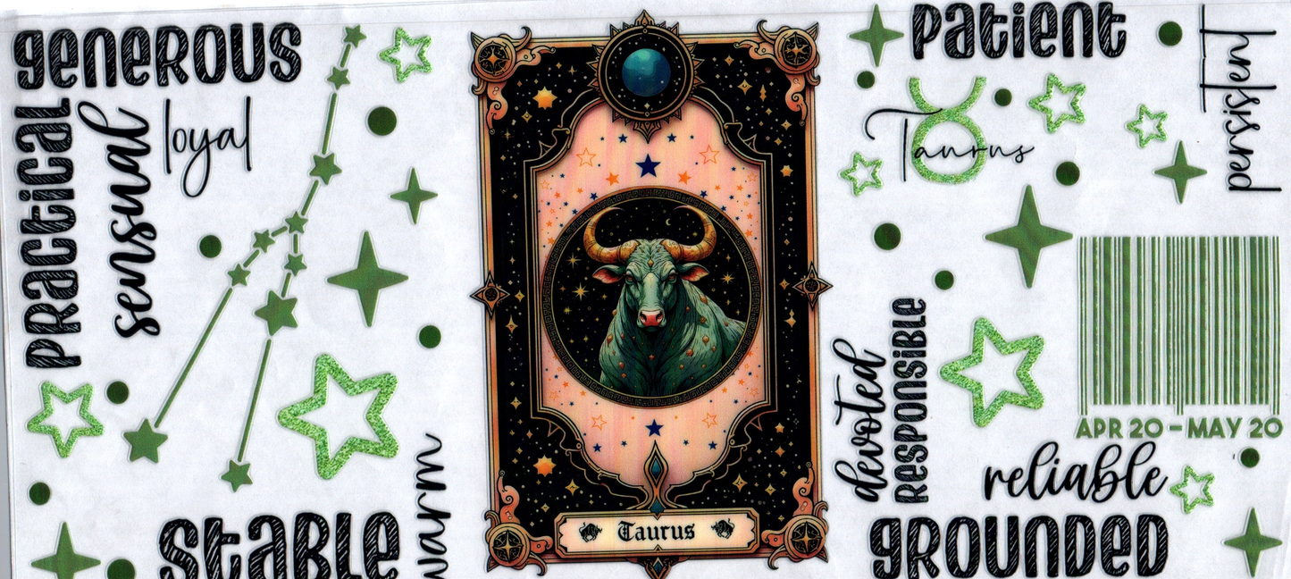 16oz Zodiac Tarot Card Taurus 11