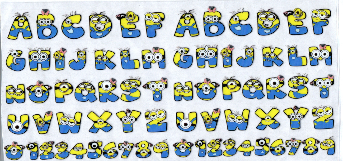 16 oz Minion Letters 11