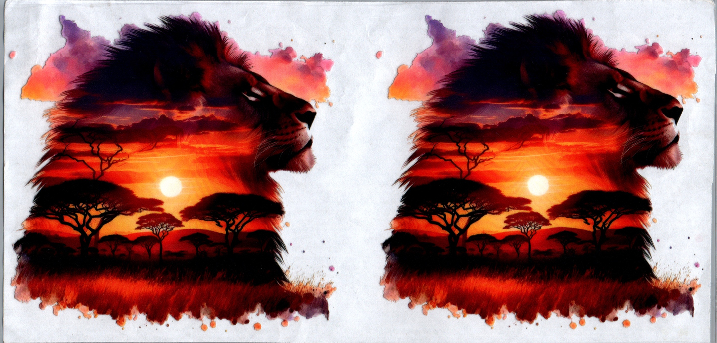16 oz Double Exposed Lion 111