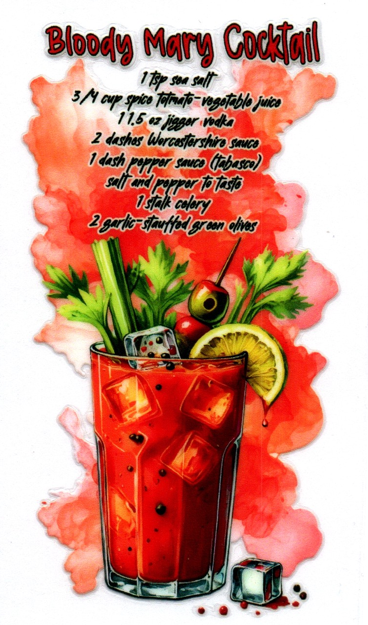 Bloody Mary Cocktail 11 Single Decal