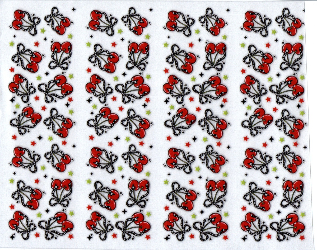 checker bow cherries pen wraps 112