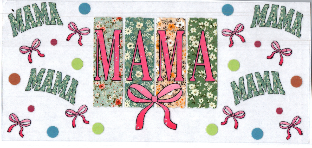 16 oz mama green floral pattern assorted 11