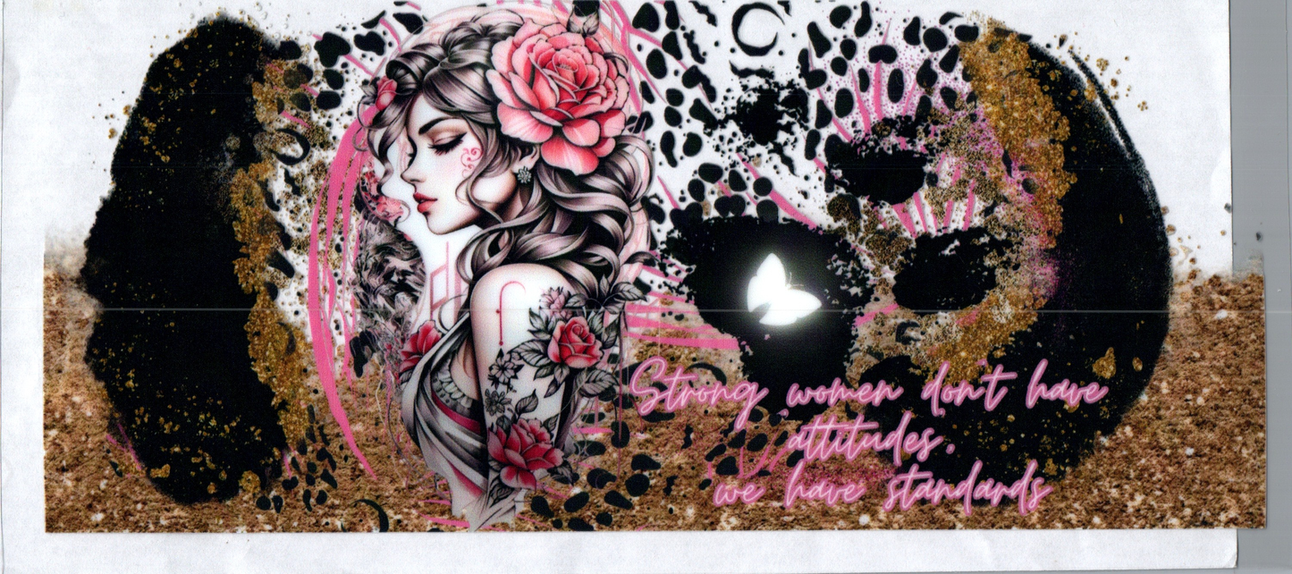 16 oz Tattoo Girl 115