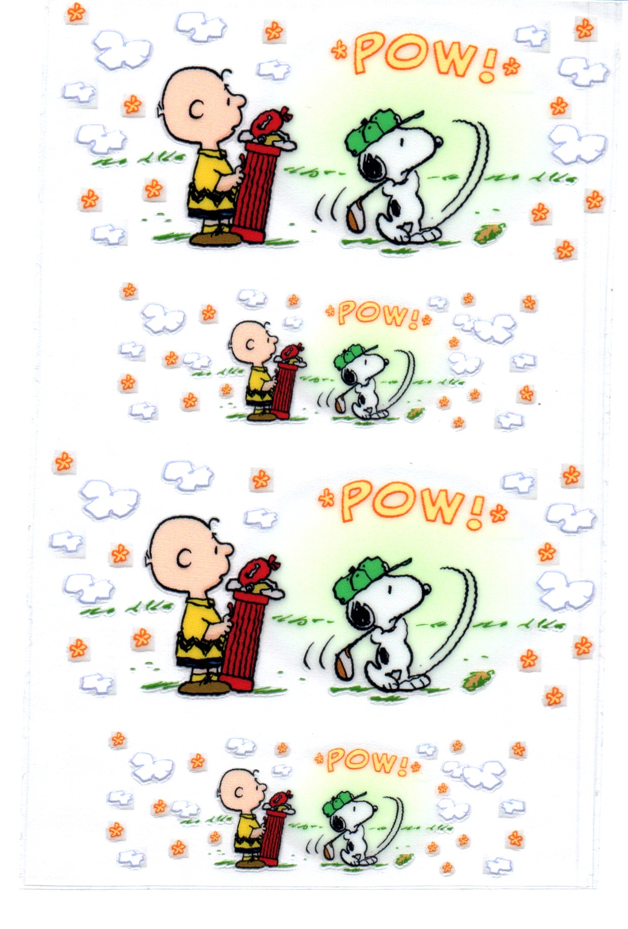 Pow Snoopy & Charlie Key Chain Wrap Double 117