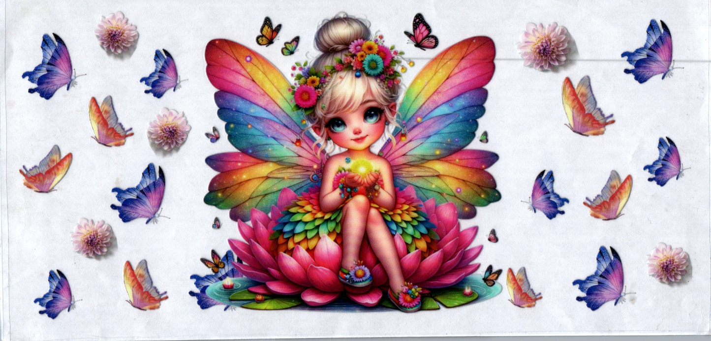 16 oz Rainbow little girl fairy