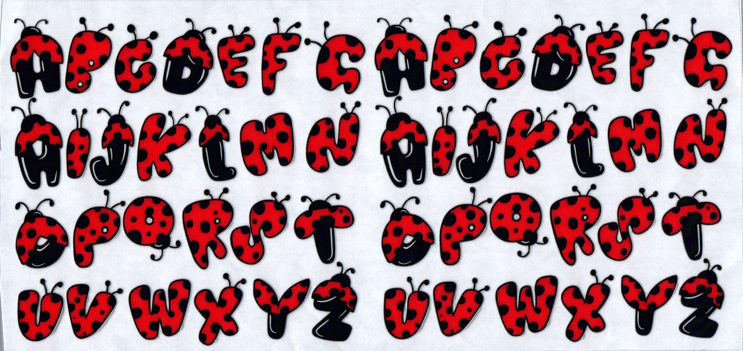 16 oz Lady bug Letters 12