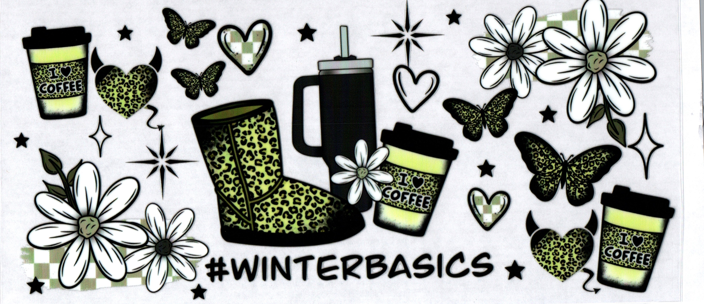 16 oz Winterbasics yellow/leopard 12