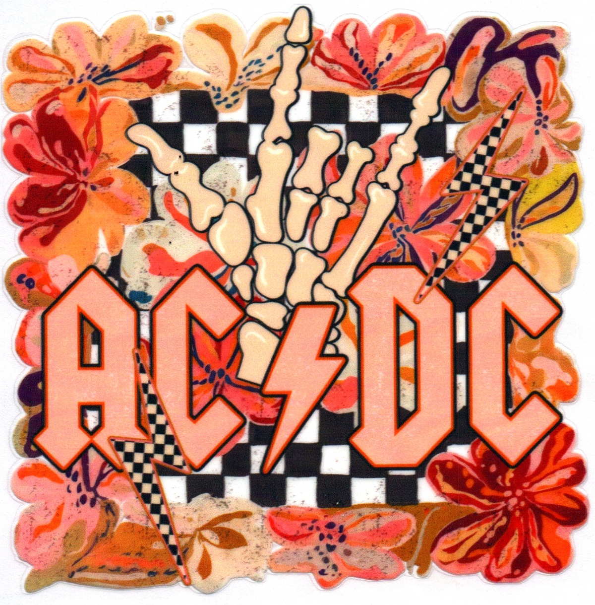 AC DC Music Single Decal