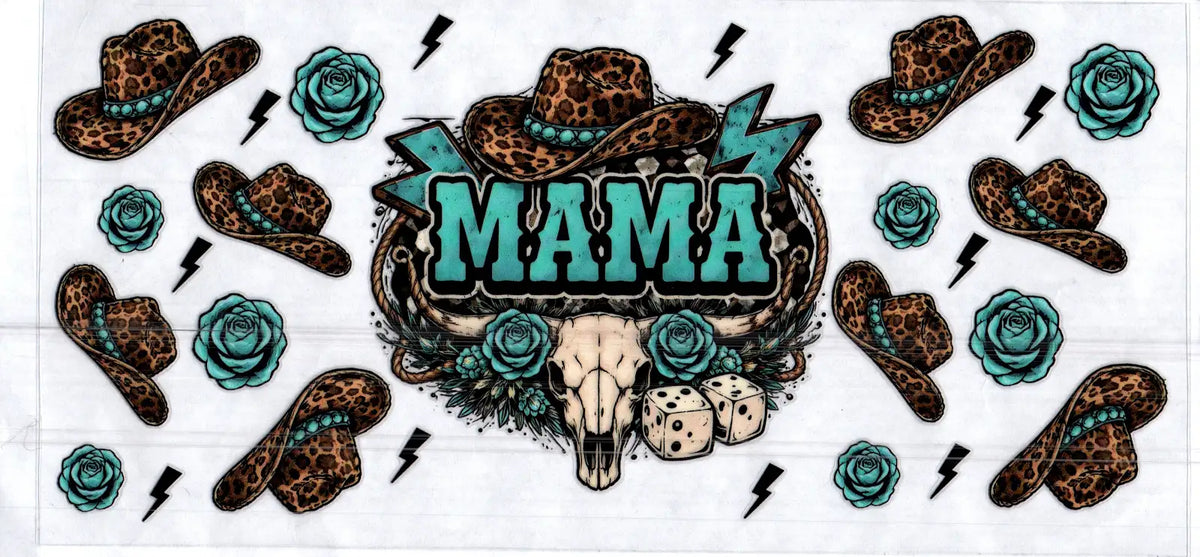 16 oz cheetah hats teal mama misc 126
