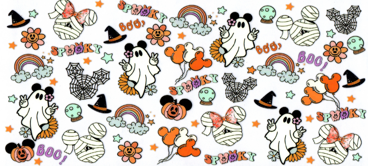 16oz Mouse ghost, pumpkins, mummy Halloween 12