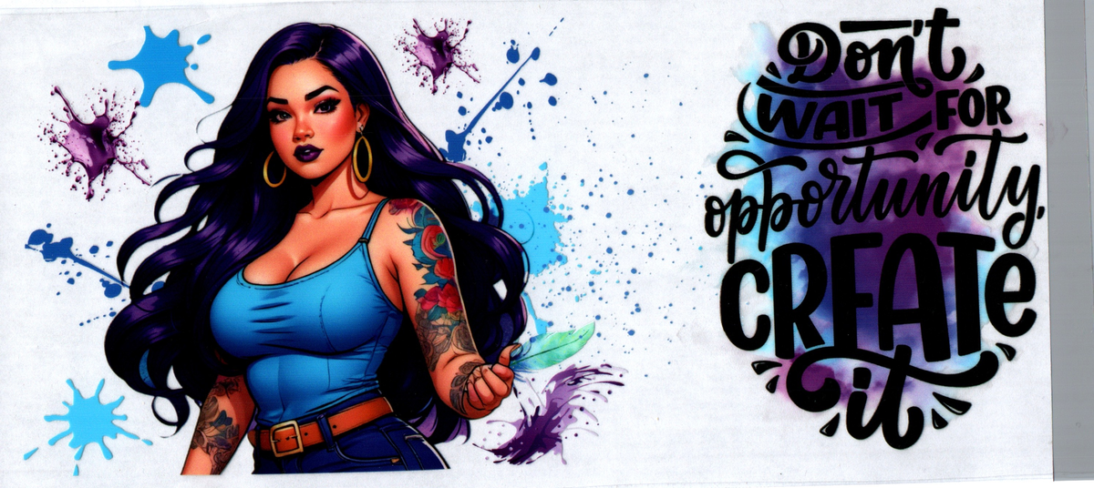 16 oz Tattoo Girl 13
