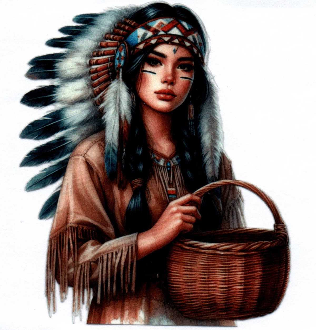 Girl Indian 1 Misc. Single Decal 130