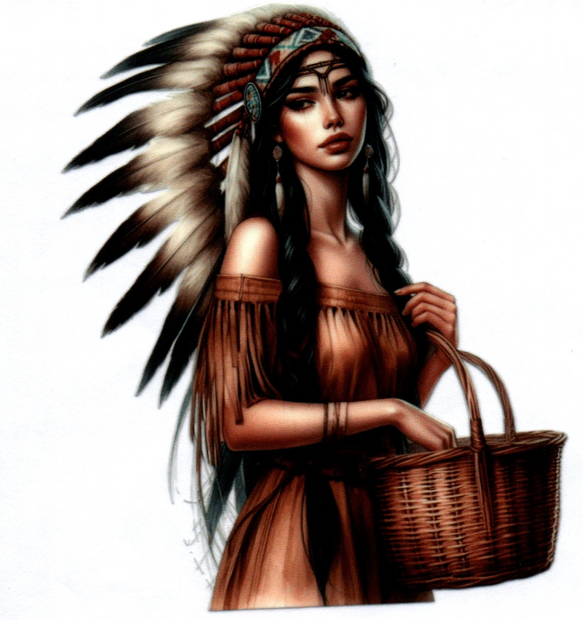 Girl Indian 2 Misc. Single Decal 131