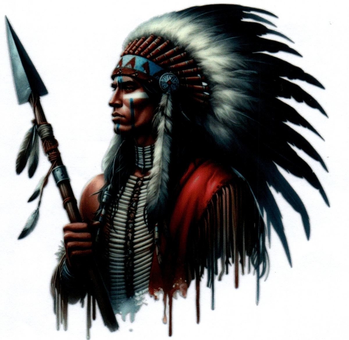 Male Indian Misc. Single Decal 133