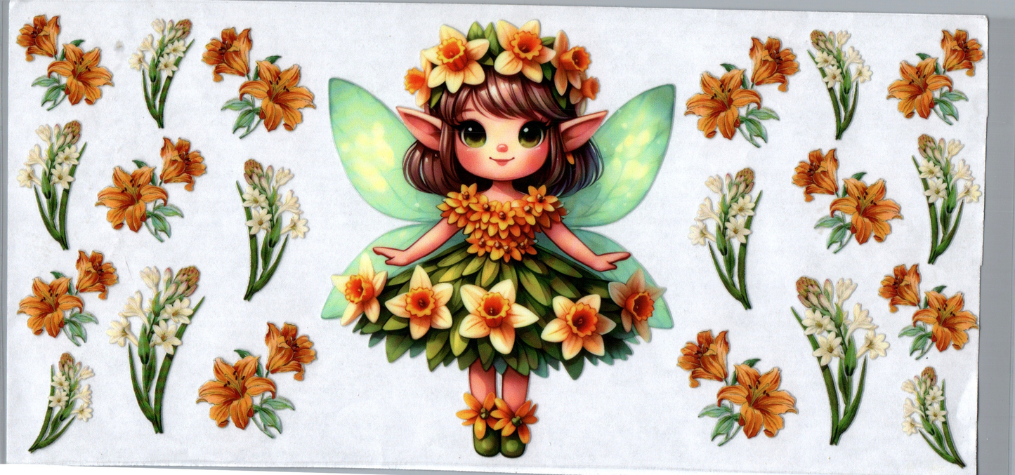 16 oz Ballerina Fairy w/flowers