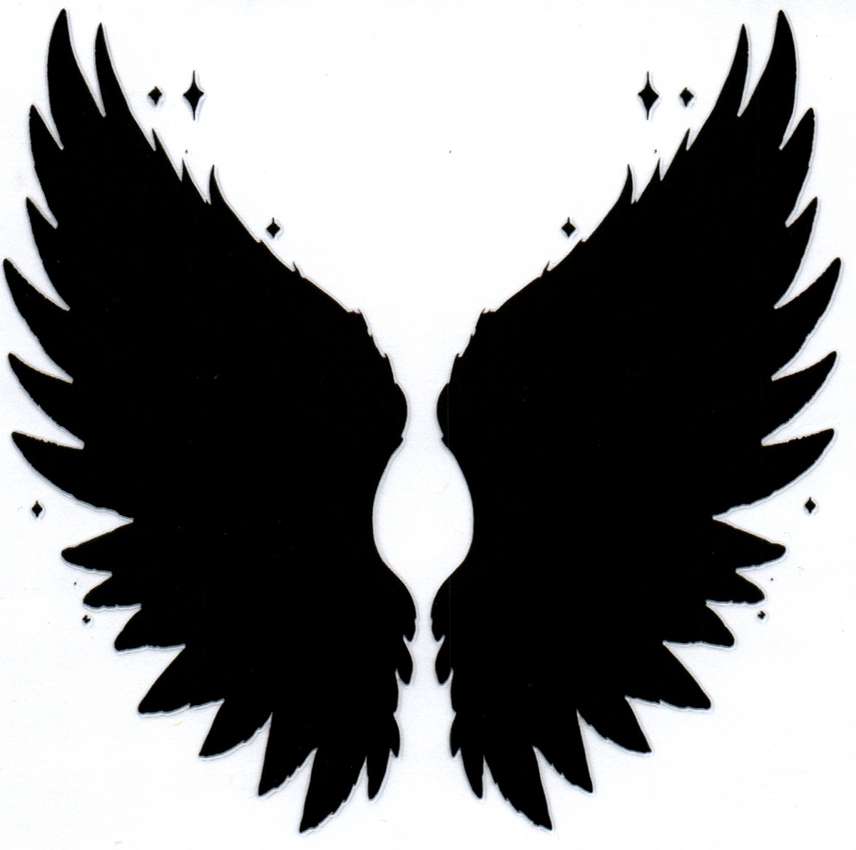 Black wings Single Decal 14