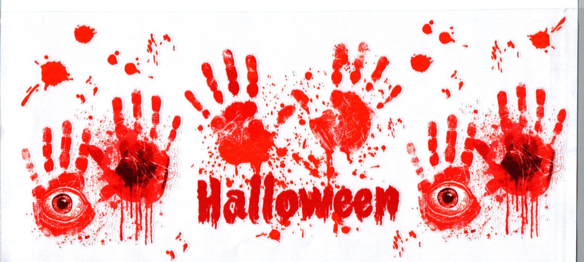 Halloween w/ Bloody Hands 16oz
