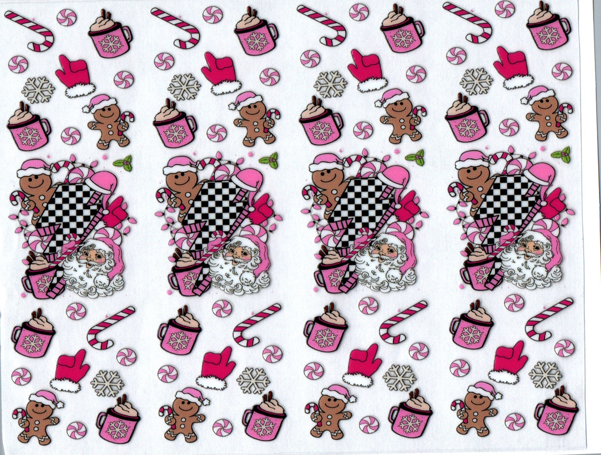 checker gingerbread and santa pen wrap 14