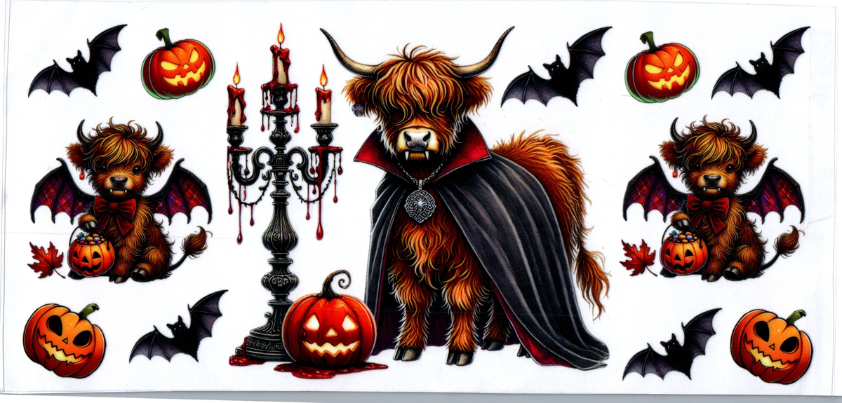 Highland Cow Vampire 16oz