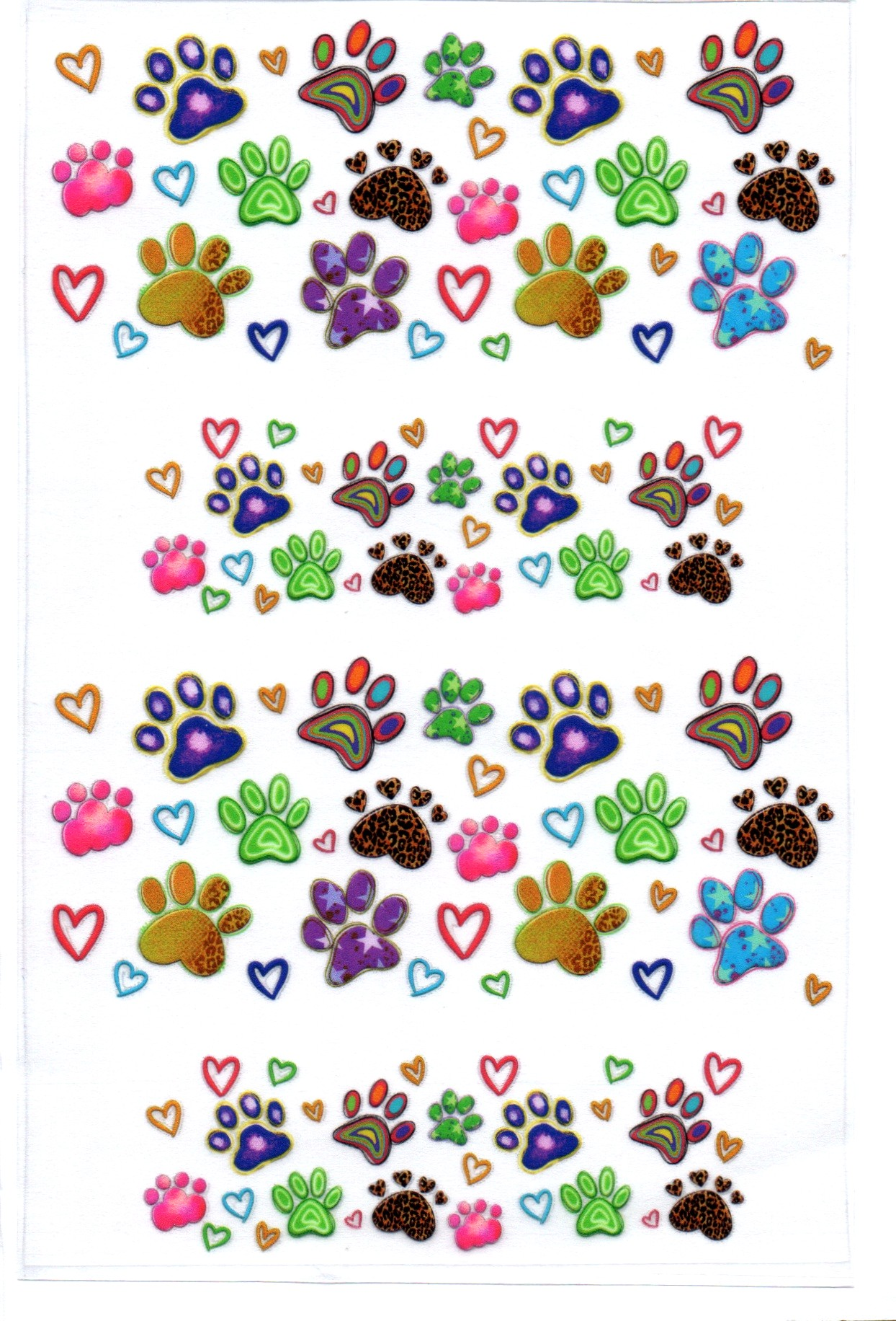 Paw Prints Key Chain Wrap Double 148