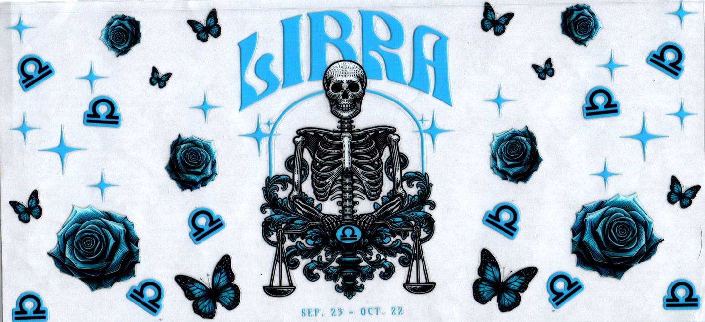 16oz Zodiac Skull Libra 15