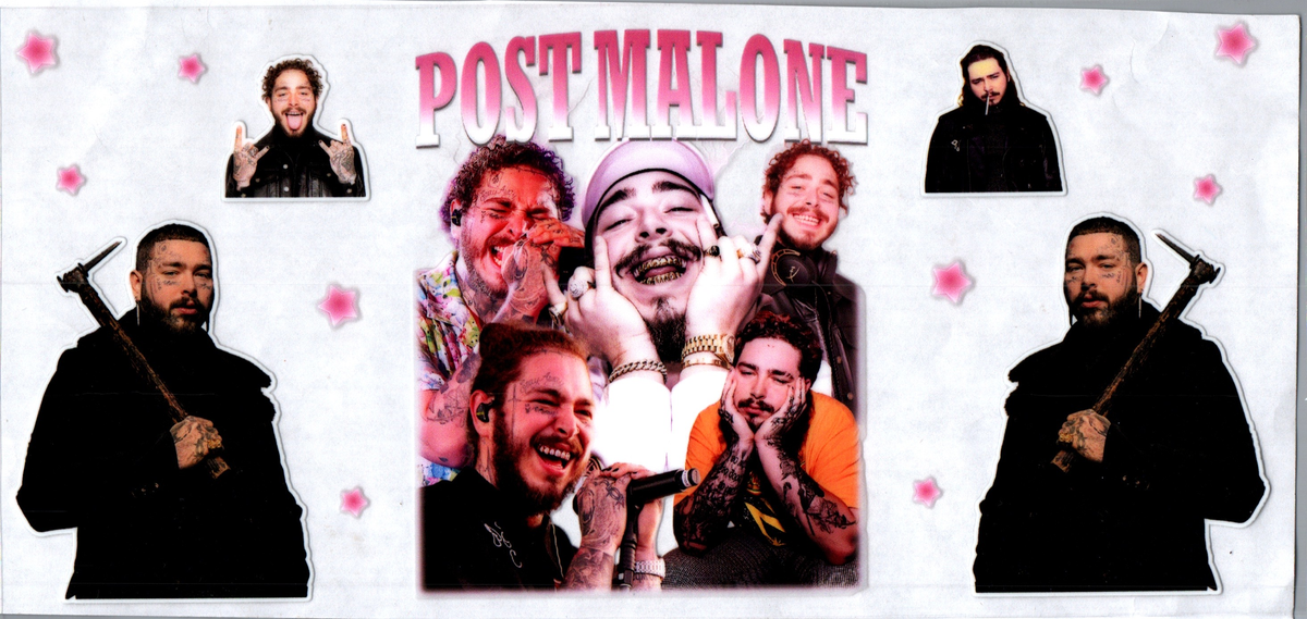 16oz post malone little pink stars 156