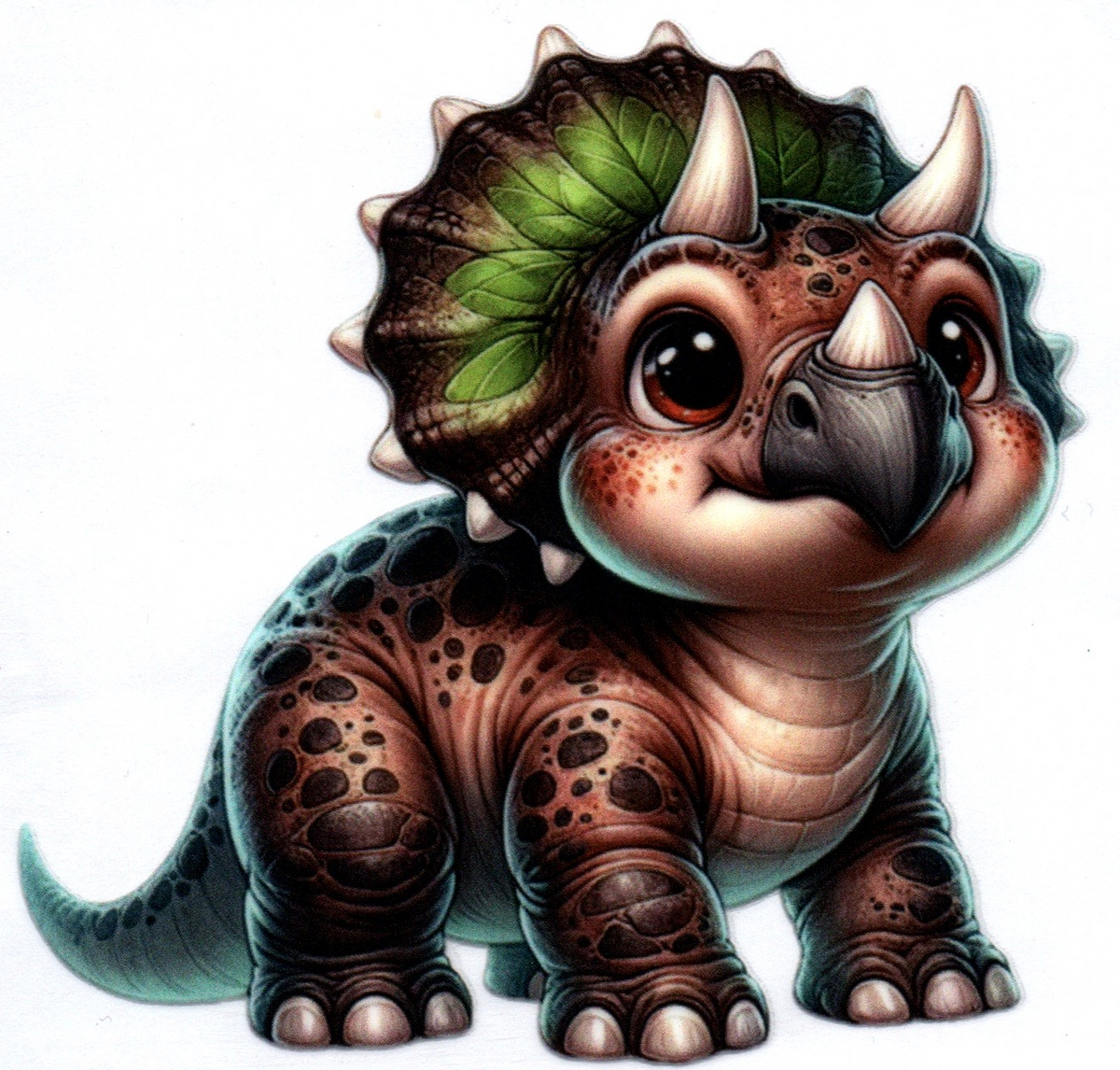 baby Triceratops Single Decal 16