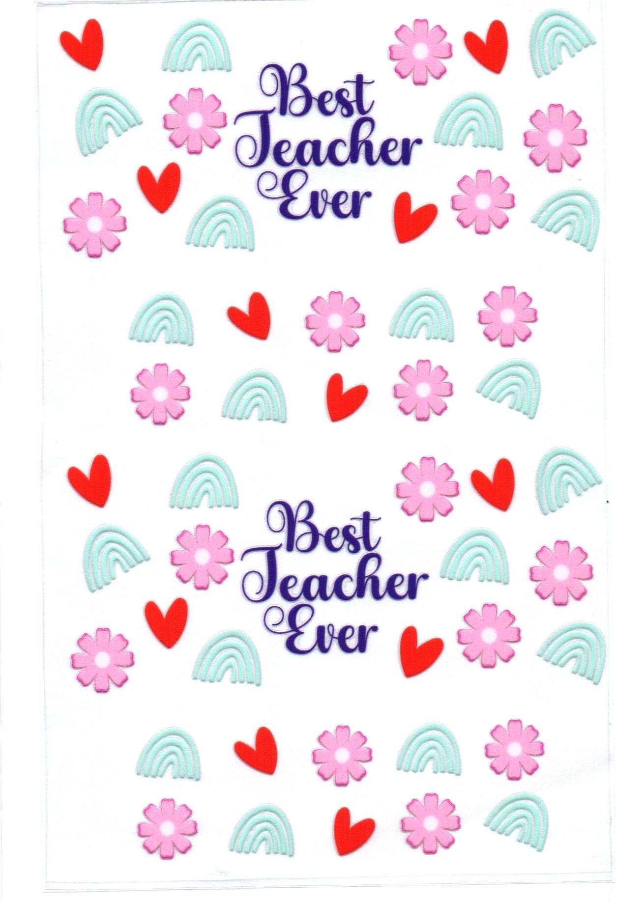 Best Teacher Key Chain Wrap Double 165