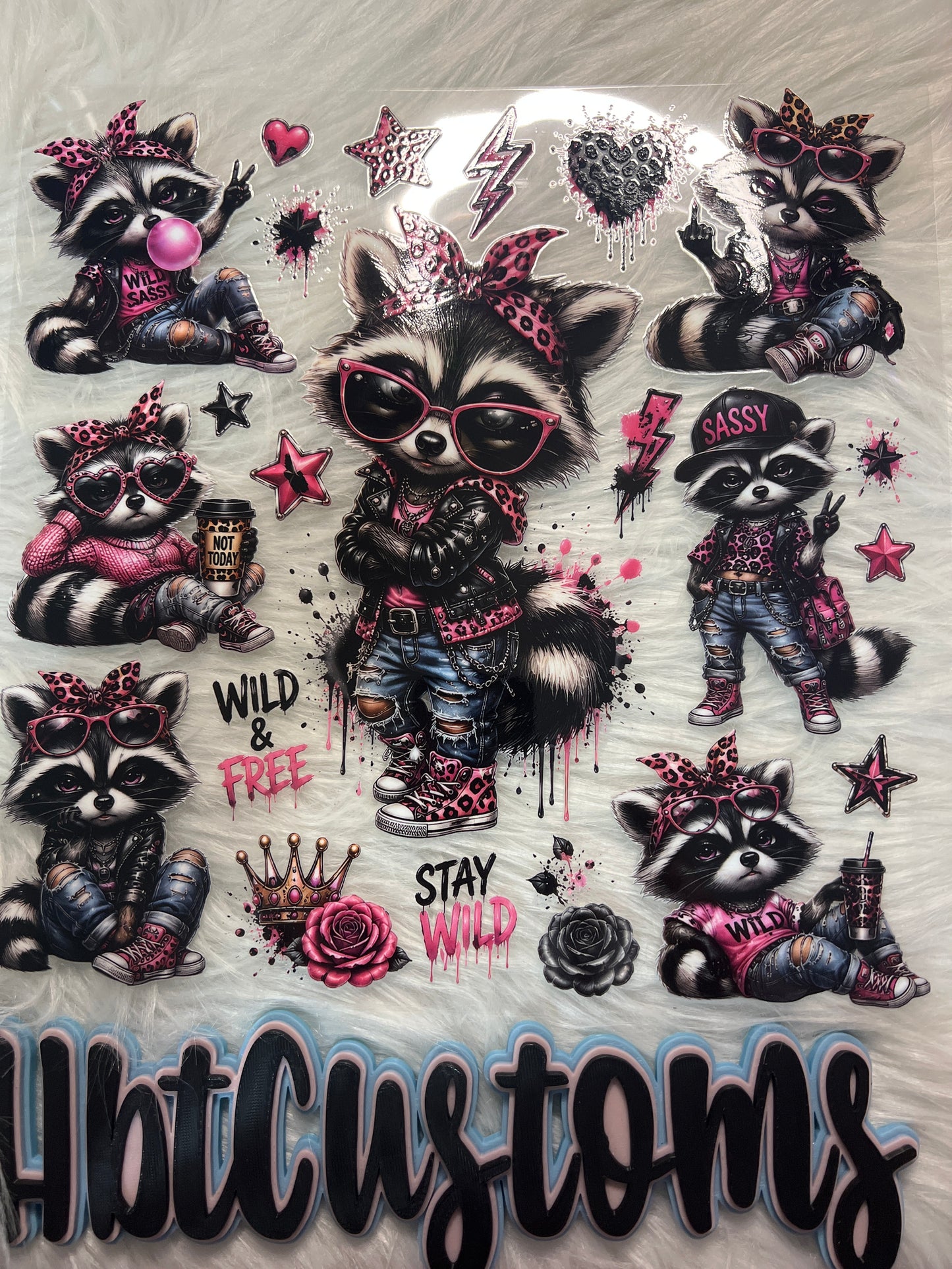 Stay Wild Raccoon Element