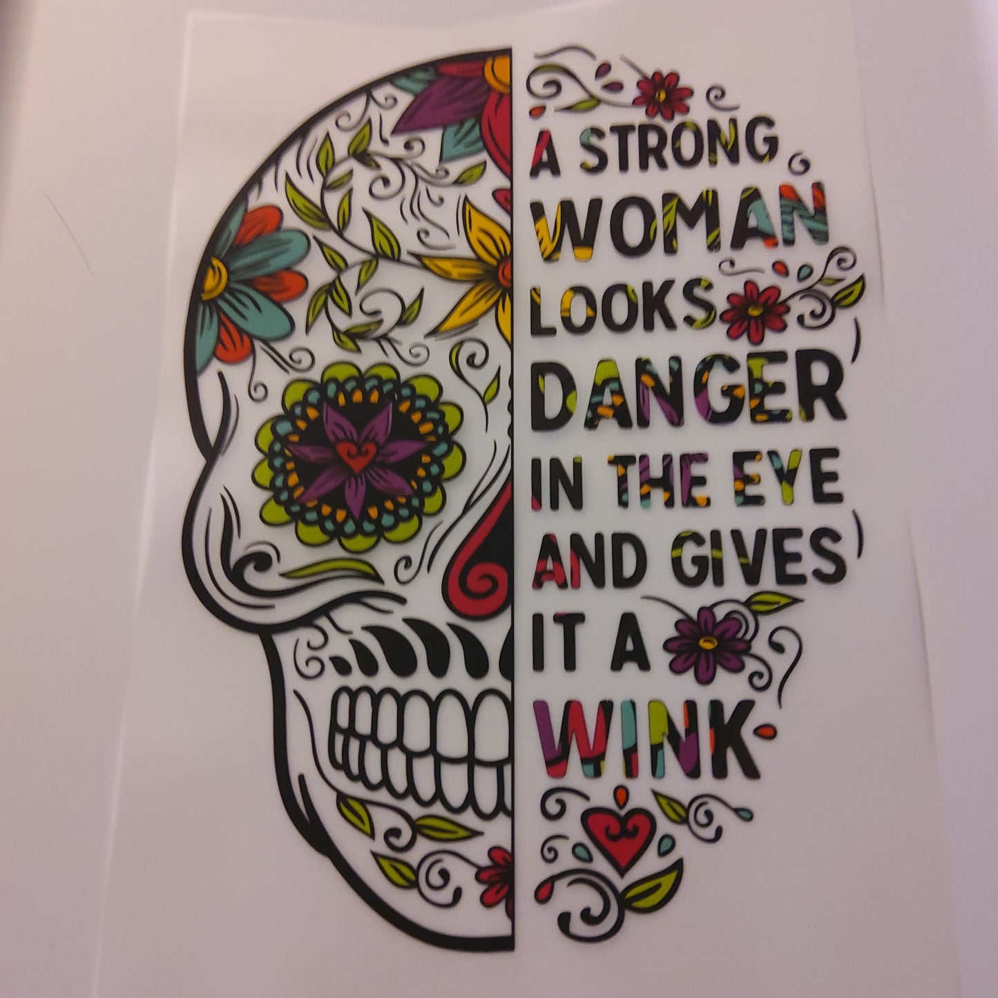 STRONG WOMAN SKULL T-SHIRT