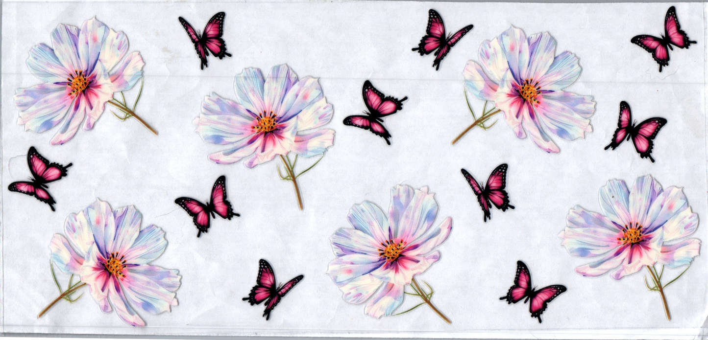 16oz Pretty White Flowers 172