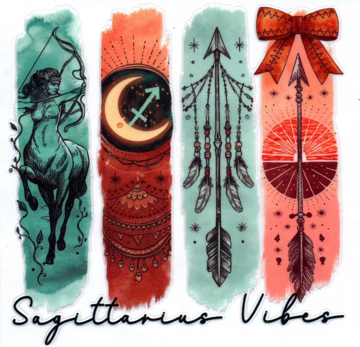 Sagittarius Brush strokes Zodiac Single Decal 17