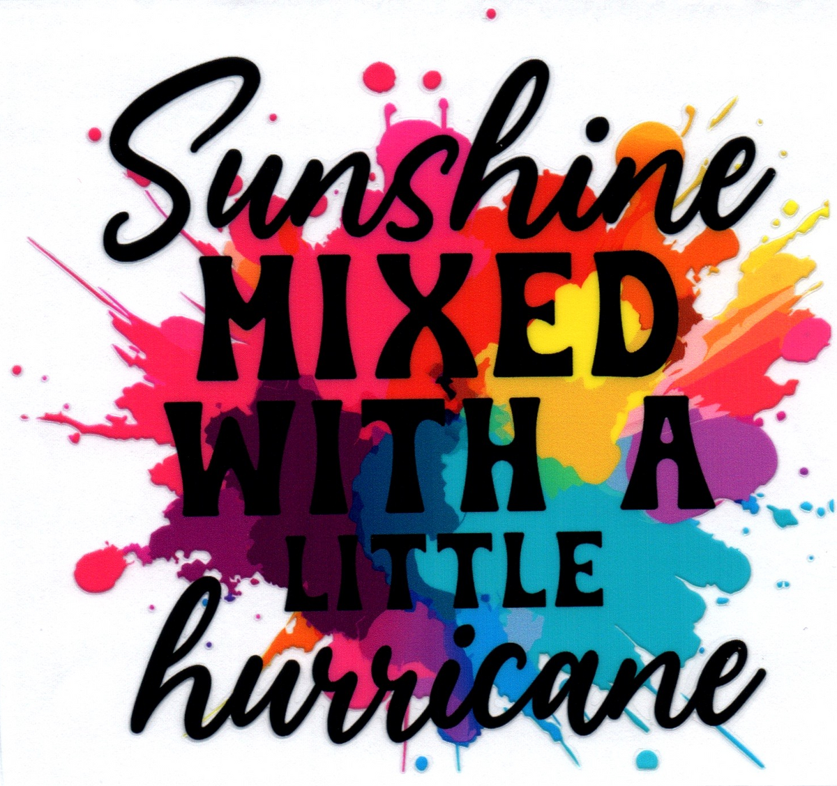 Sunshine mixed with a little Hurricane Single Decal 17