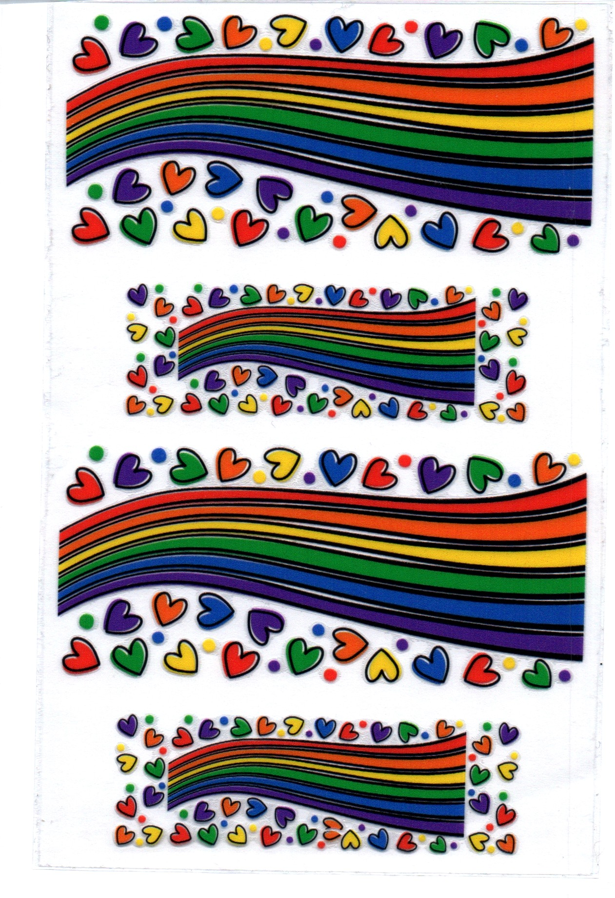 Rainbow and Hearts Stanley Key Chain Wrap Double 174
