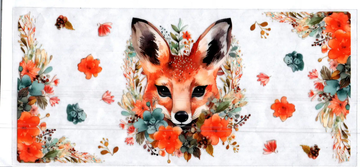 16 oz fox in flowers misc 177