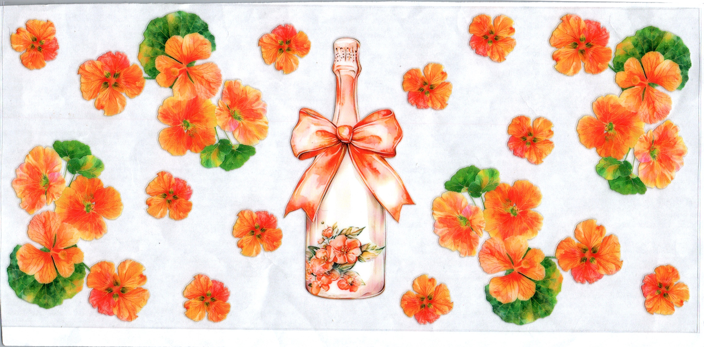 16 oz Champaign Bottle Orange Alcohol 18
