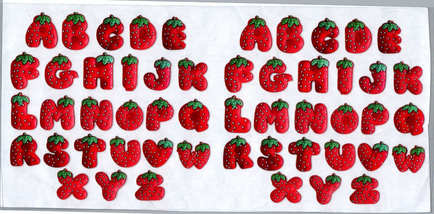 16 oz Strawberry Letters 18