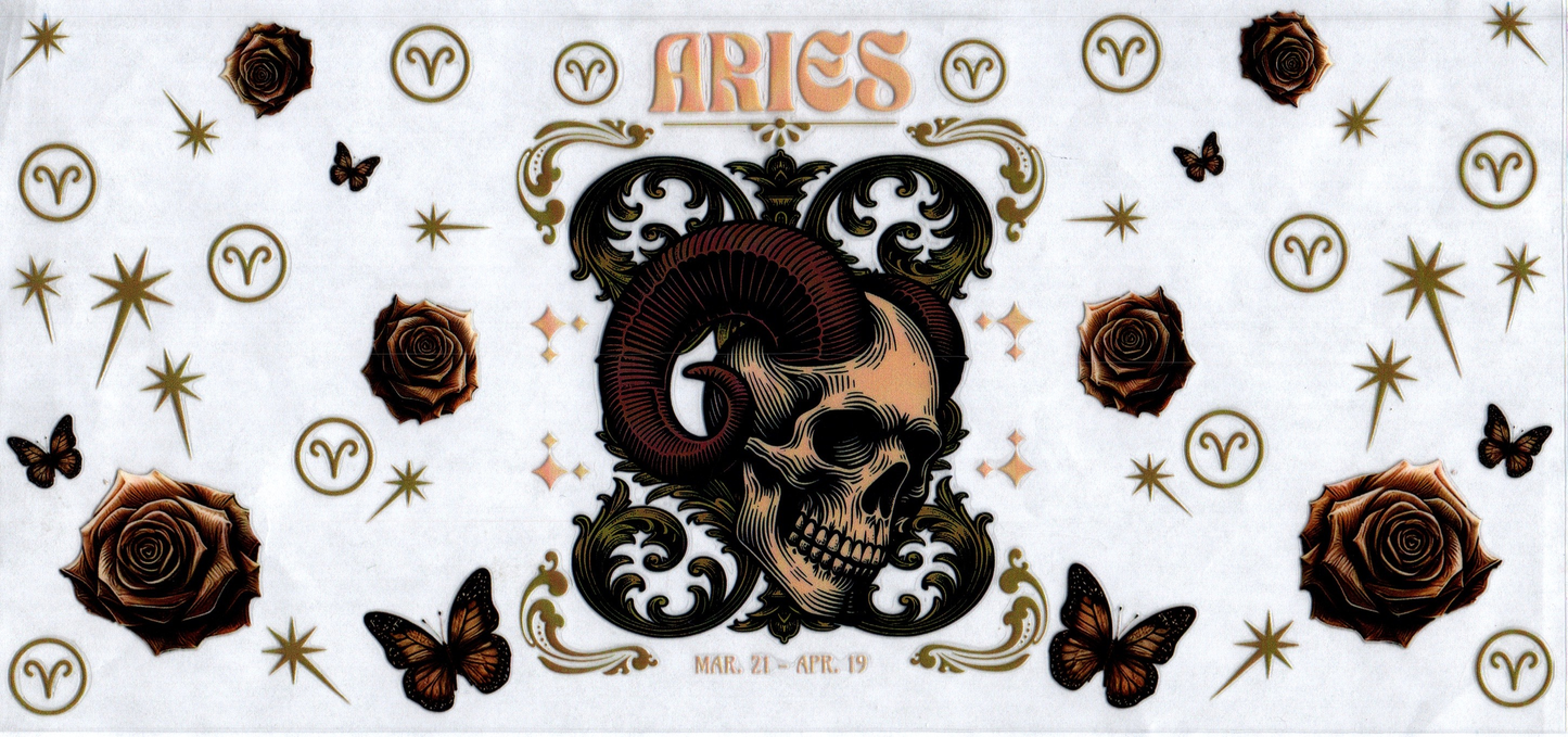 16oz Zodiac Skull Aries 18