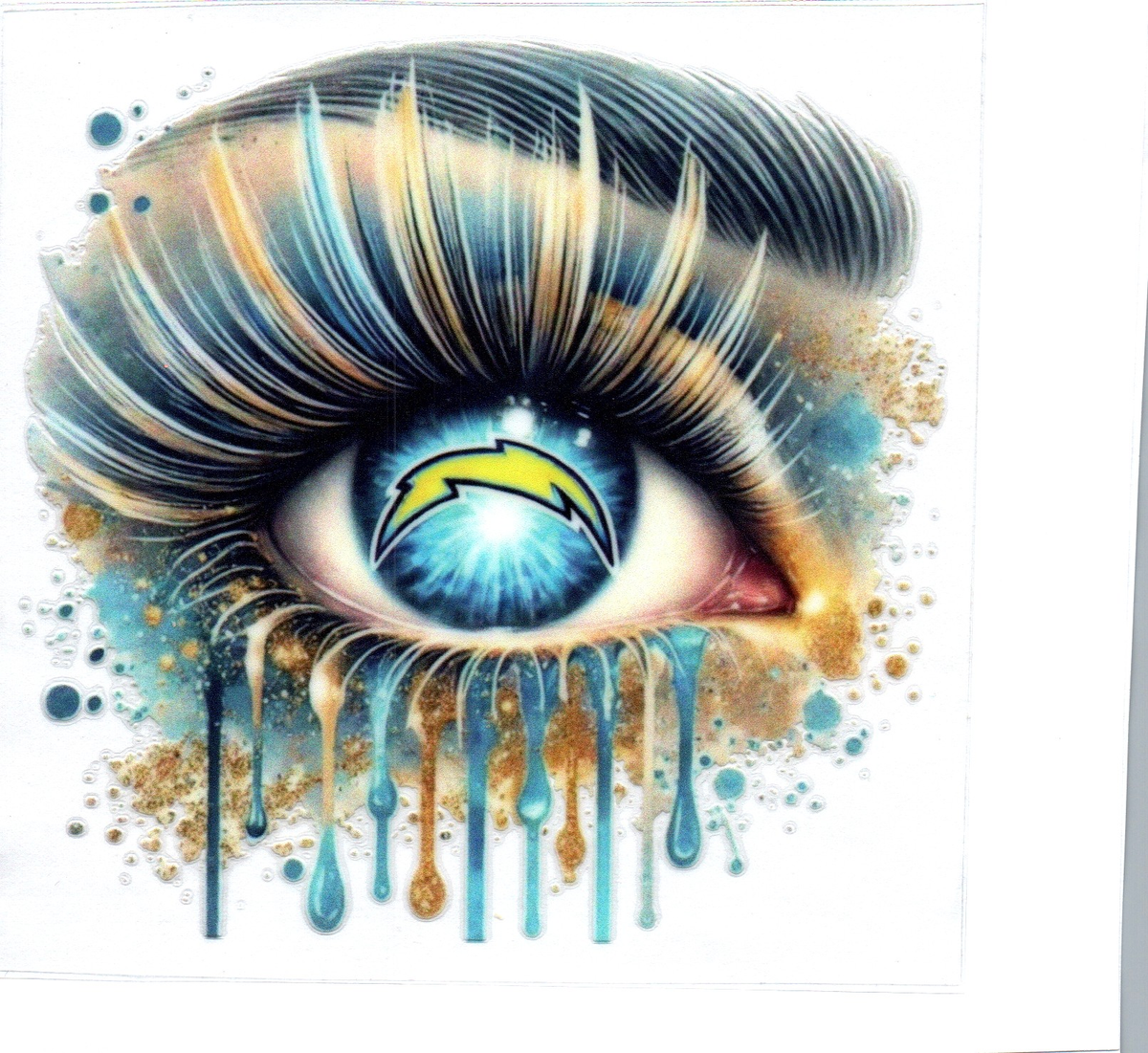 chargers eyeball Single Decal football 18