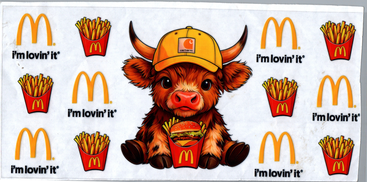 16 oz M I'm Lovin' it Cow 187