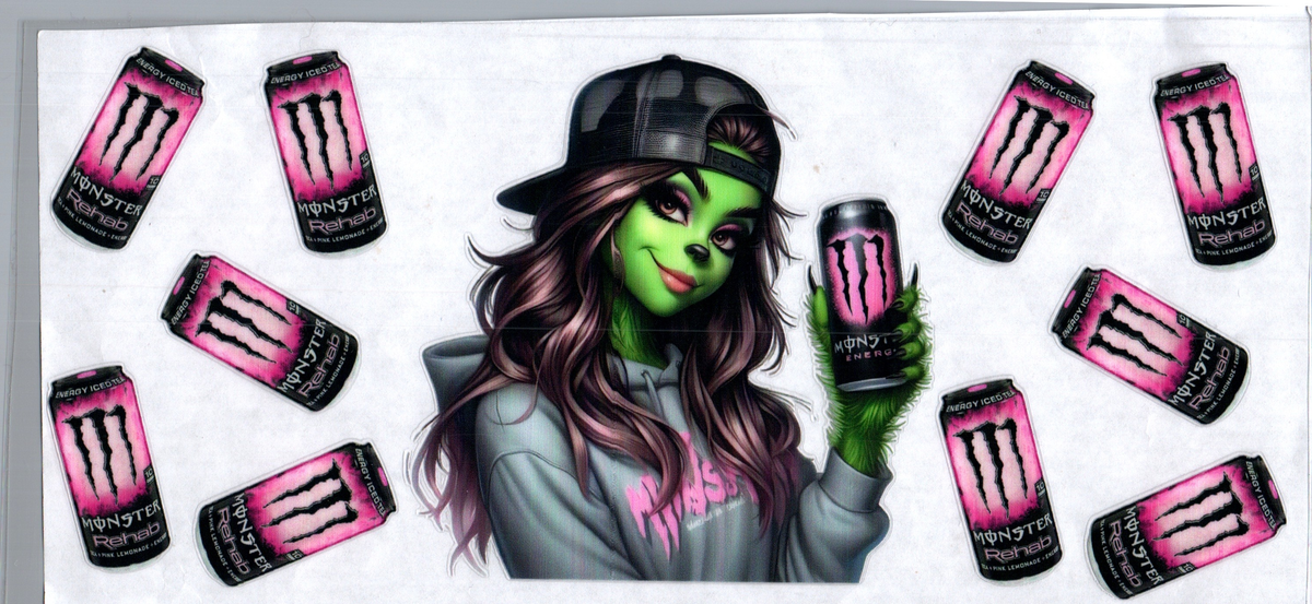 16oz girl green guy pink monster rehab 191